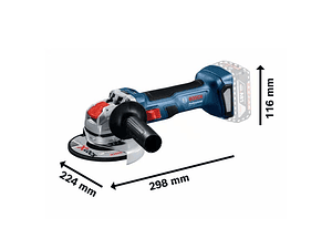 Rebarbadora X-LOCK sem fio GWX 18V-7 (115mm) BOSCH