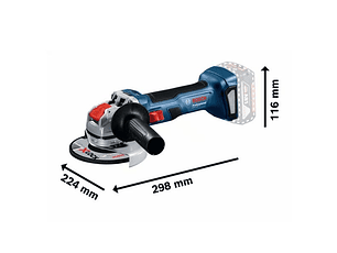 Rebarbadora X-LOCK sem fio GWX 18V-7 (115mm) BOSCH