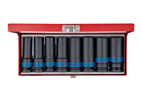 Jogo de Chaves de Caixa de Impacto Longas 1/2' 4410MP01 KING TONY