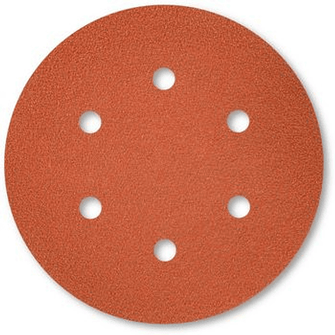 10 Discos de Lixa de Velcro Ø150mm 6 Furos 1919 SIA