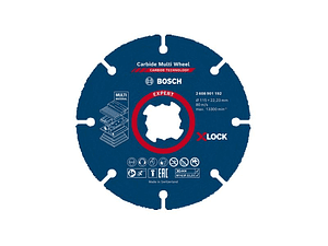 Disco corte X-LOCK 115mm para madeira/multimaterial EXPERT Carbide MultiWheel BOSCH