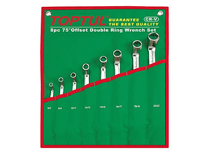 Jogo de Chaves de Luneta 75° com 8 Pc TOPTUL