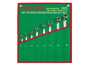 Jogo de Chaves de Luneta 75° com 8 Pc TOPTUL