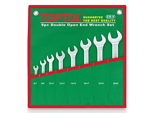 Jogo de Chaves de Bocas com 8 Pc TOPTUL