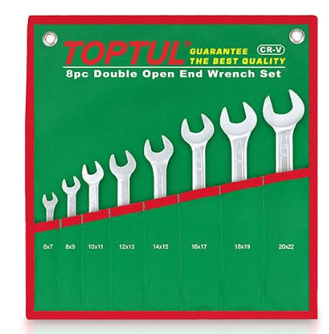 Jogo de Chaves de Bocas com 8 Pc TOPTUL