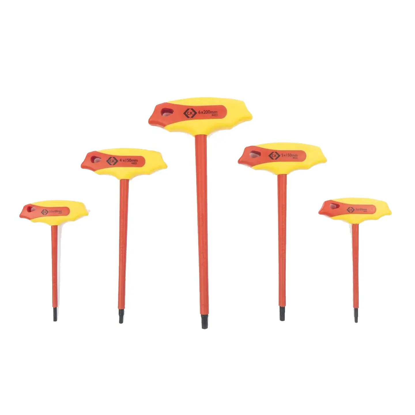 Jogo de 5 chaves sextavadas com punho VDE CK TOOLS  1