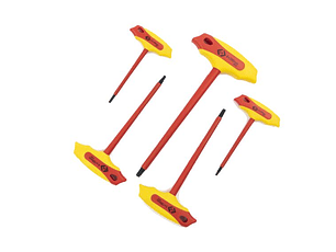 Jogo de 5 chaves sextavadas com punho VDE CK TOOLS 