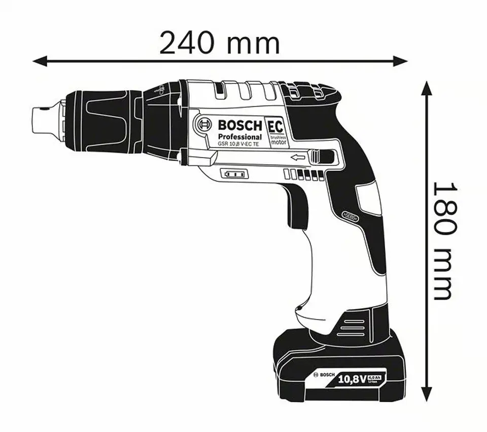 Aparafusadora de pladur a bateria 12 Volts GTB 12V-11 + 2 Baterias 2.0Ah BOSCH  3