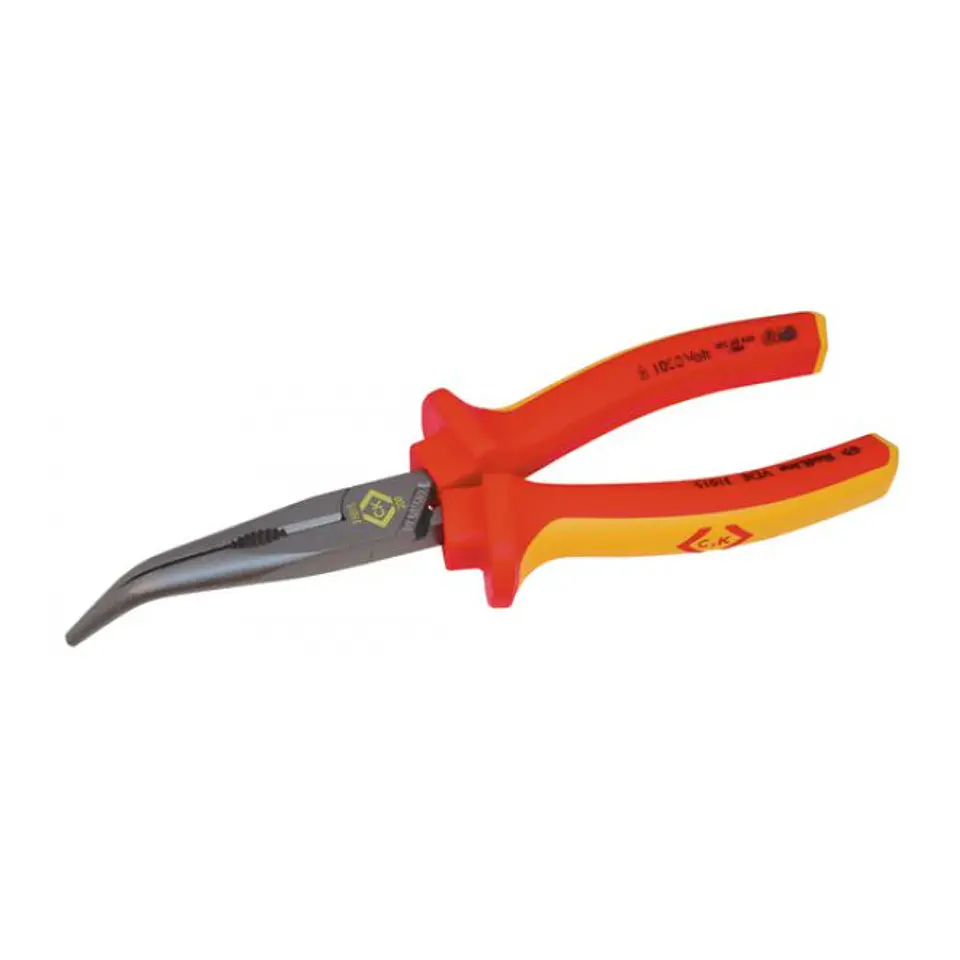 Alicate de pontas curvas 45º isolado VDE 200mm CK TOOLS 1