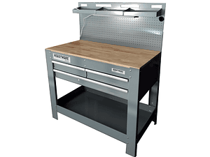 Bancada de Trabalho + Painel + 3 Gavetas + Iluminação HEAVYWARE 