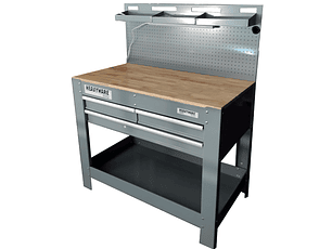 Bancada de Trabalho + Painel + 3 Gavetas + Iluminação HEAVYWARE 