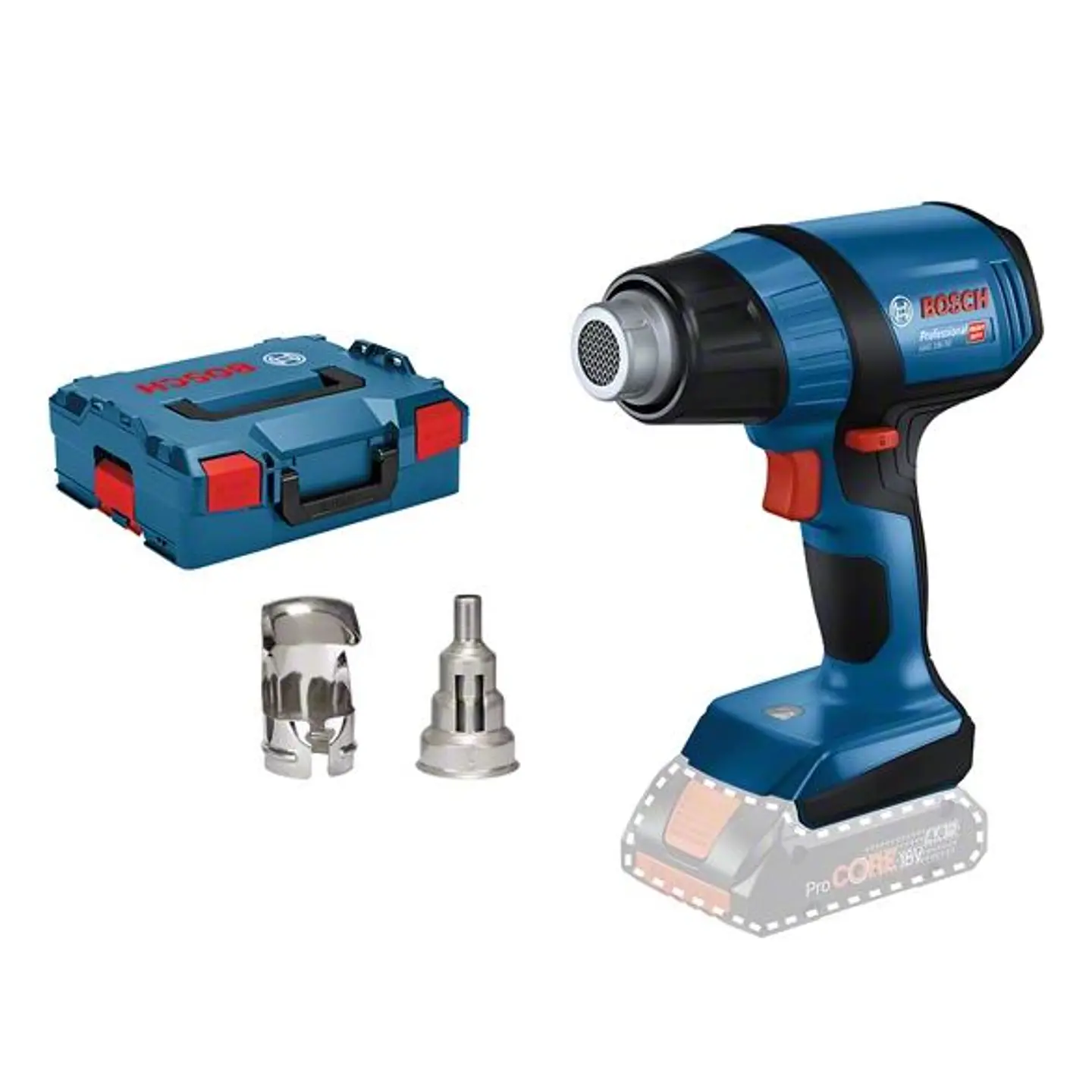 Soprador de ar quente sem fio GHG 18V-50 + Mala L-BOXX BOSCH 1
