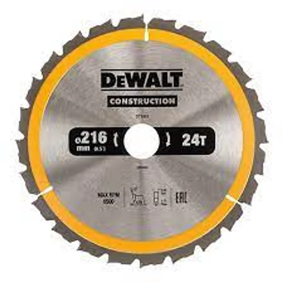 Disco de Serra para Madeira ATB Ø 216X30 24D DT1952 DEWALT 1