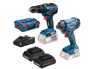 Conjunto Aparafusadora GSB 18V-55 e Aparafusadora de impacto sem fio GDR 18V-160 + 2 Baterias ProCORE18V 4.0Ah BOSCH