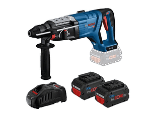 Martelo perfurador sds-plus sem fio GBH 18V-28 DC + 2x ProCORE18V 5.5Ah BOSCH