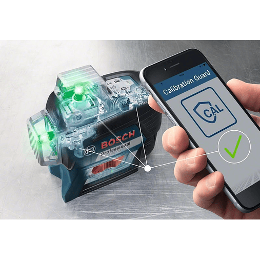 Nivel laser 3 Linhas Verdes GLL 3-80 CG + BM1 Professional BOSCH 3