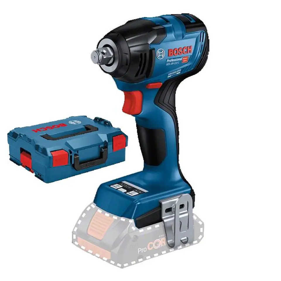 Aparafusadora de Impacto sem fio 18V GDS 18V-210 C + Mala L-BOXX BOSCH 1