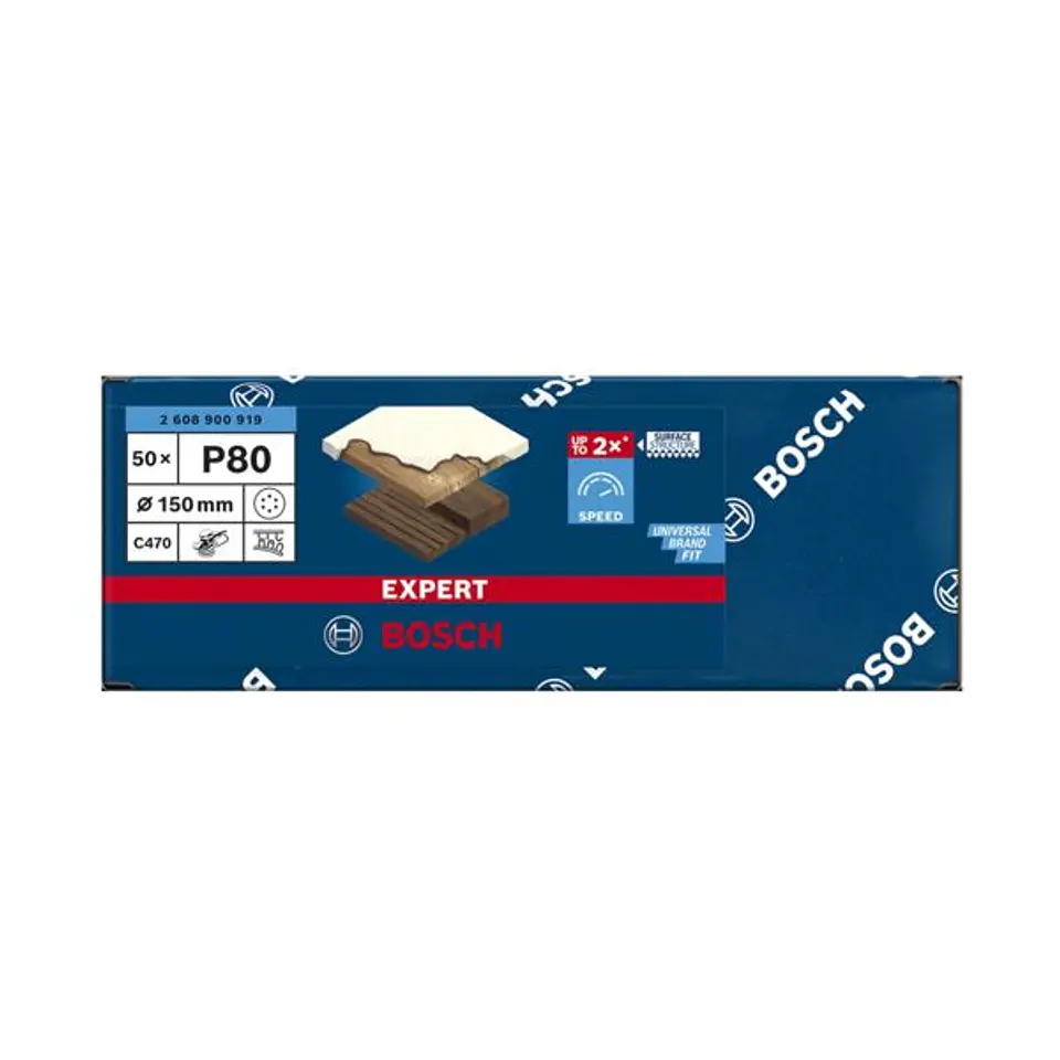 Folha de Lixa 150mm C470 EXPERT BOSCH  4