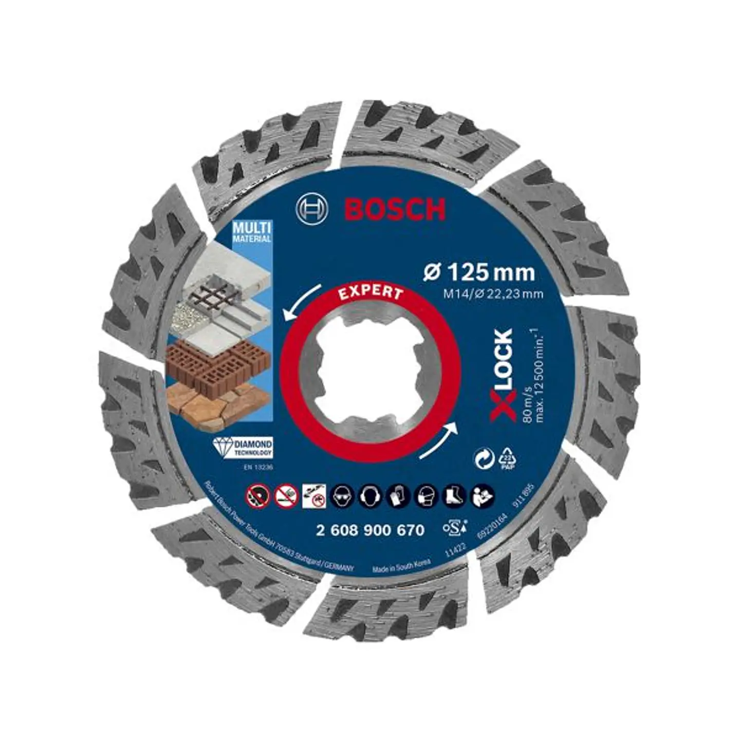 Disco de diamante multimaterial X-LOCK EXPERT MULTIMATERIAL BOSCH 2