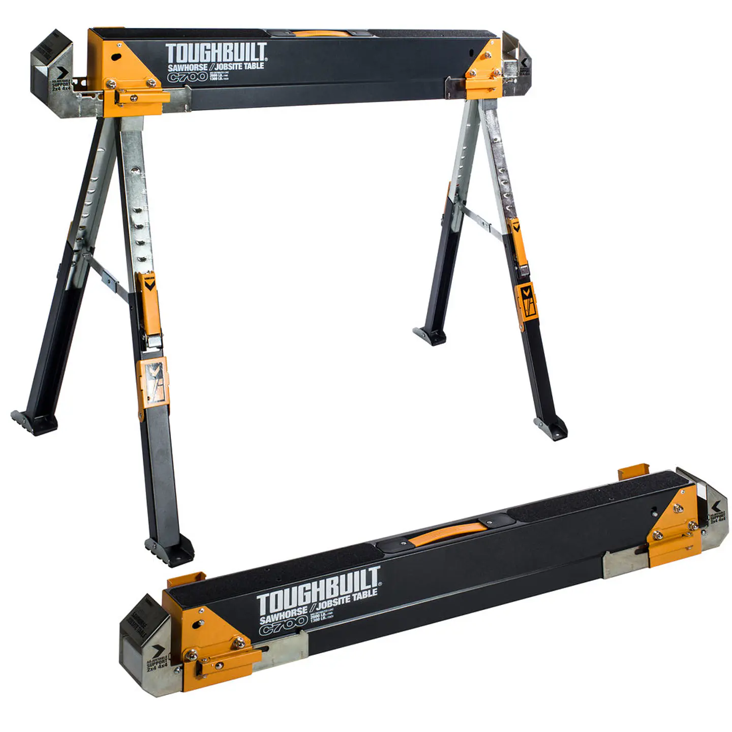 Cavalete/Mesa de Trabalho Dobrável Metalico (2 Uni) TB-C700-2 TOUGHBUILT 1