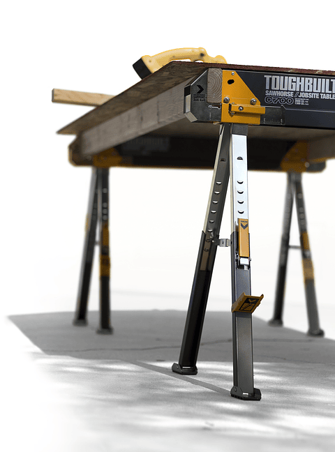 Cavalete/Mesa de Trabalho Dobrável Metalico (2 Uni) TB-C700-2 TOUGHBUILT