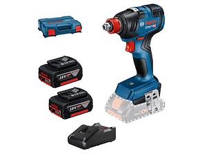 Aparafusadora de impacto GDX 18V-200 + 2 Baterias 18V 4.0Ah L-CASE BOSCH