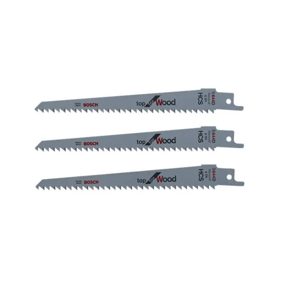 Conjunto de 3 lâminas madeira para Serra Sabre KEO BOSCH DIY 1