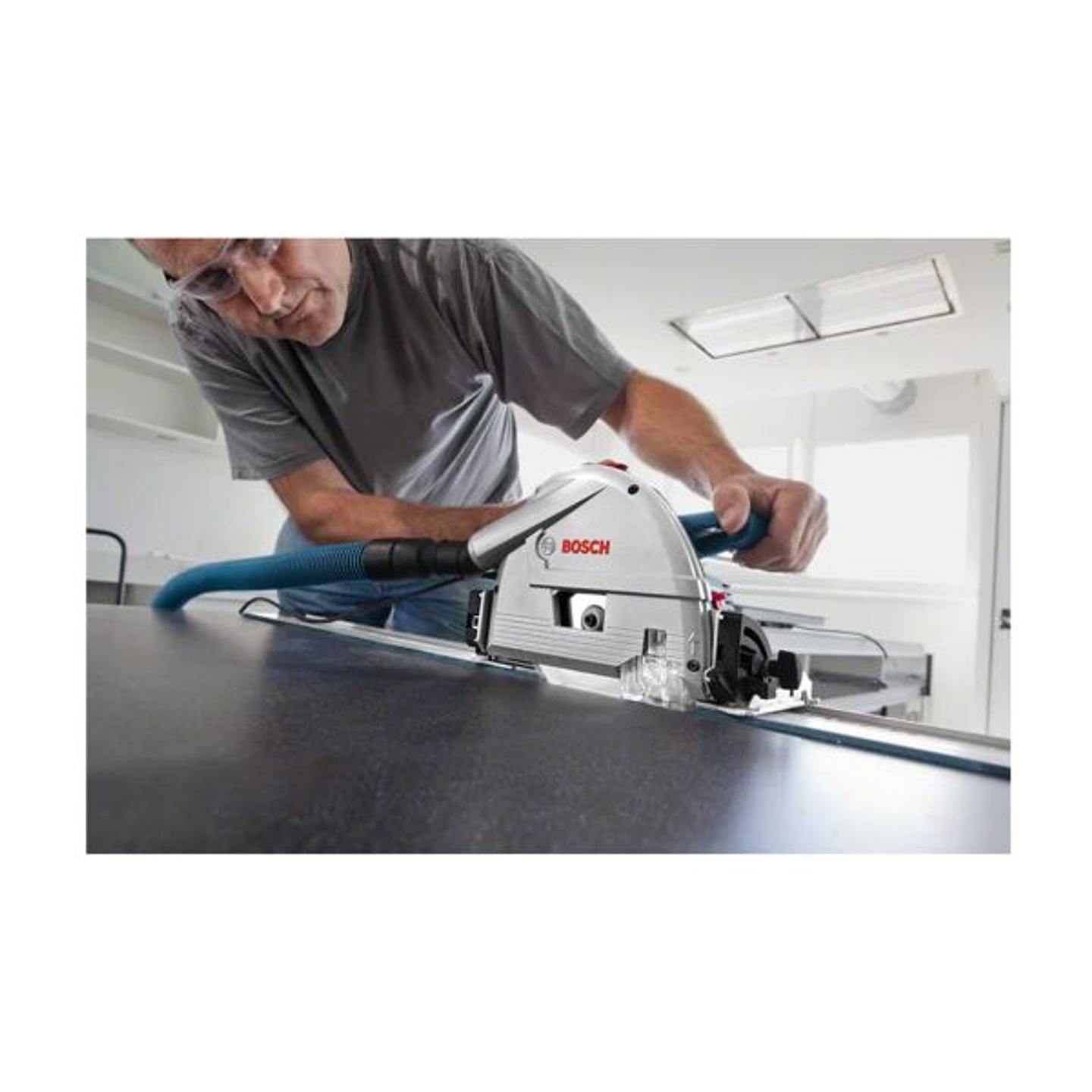 Serra de imersão GKT 55 GCE + 2 Guias FSN 1400 BOSCH  6