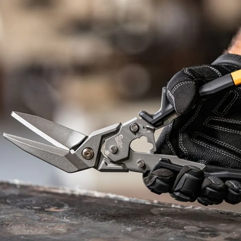 Tesoura de corte chapa inclinada para corte reto largo TB-H4-60-SOL TOUGHBUILT 7