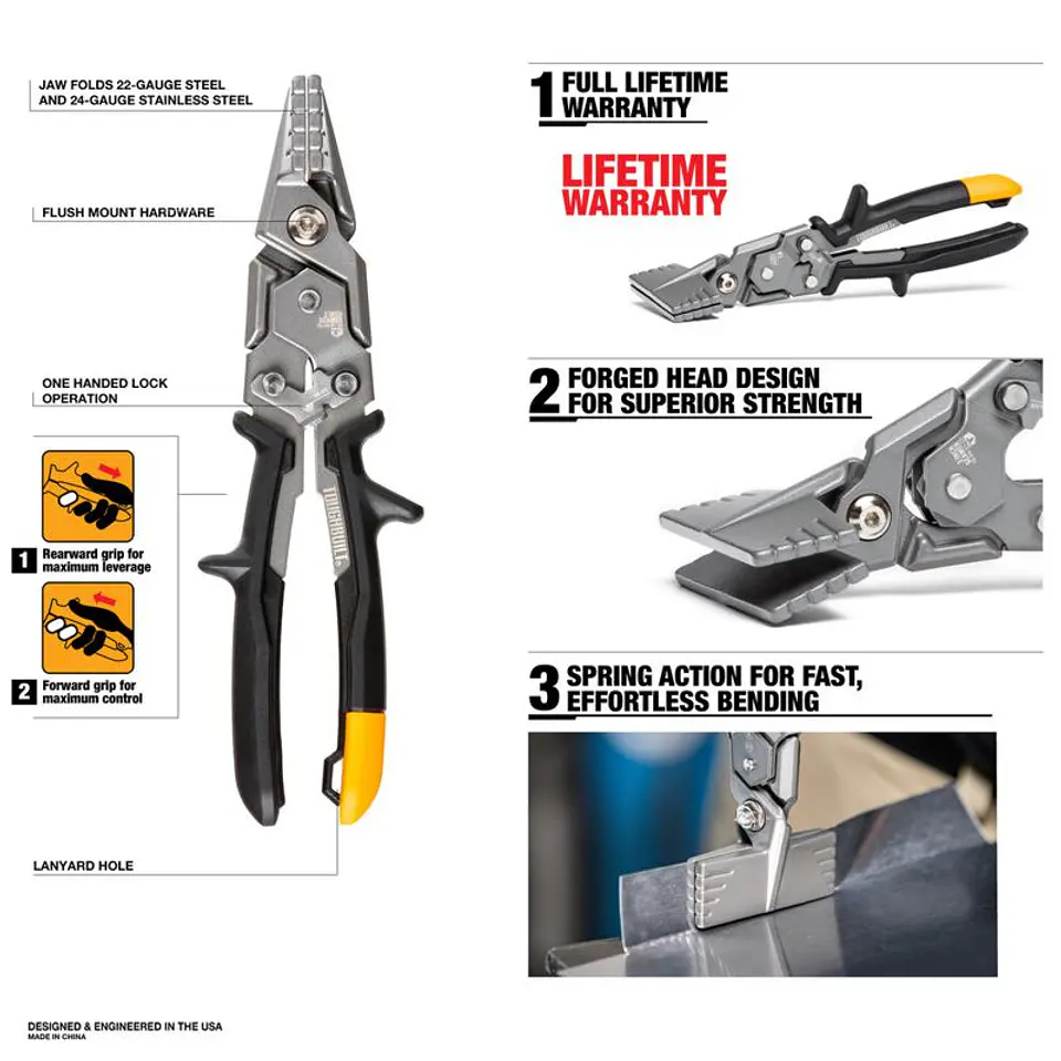 Alicate de dobrar chapa 7.6cm / 3'' TB-H4-61-S3 TOUGHBUILT 3