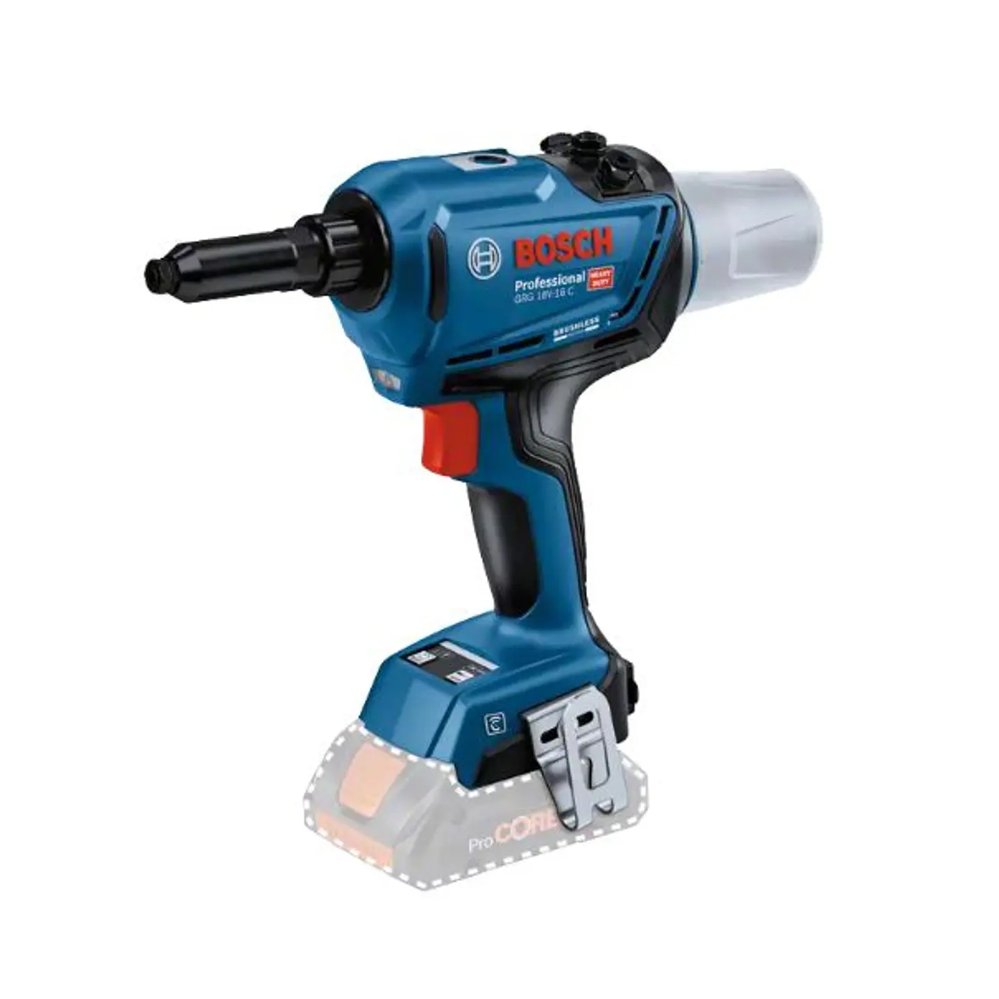 Rebitadora sem fio GRG 18V-16 C em caixa de cartão BOSCH 1
