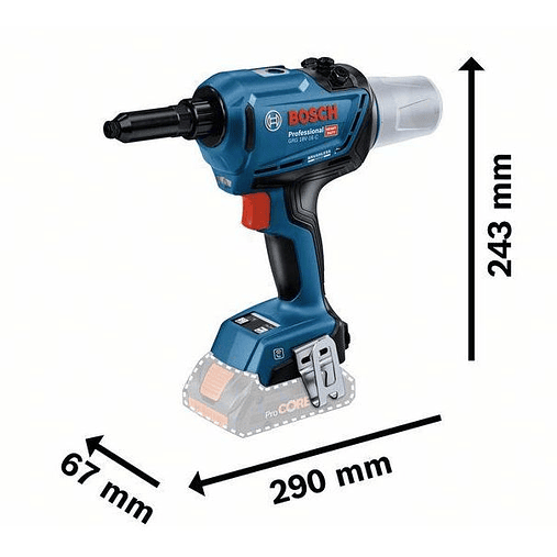 Rebitadora sem fio GRG 18V-16 C em caixa de cartão BOSCH 2
