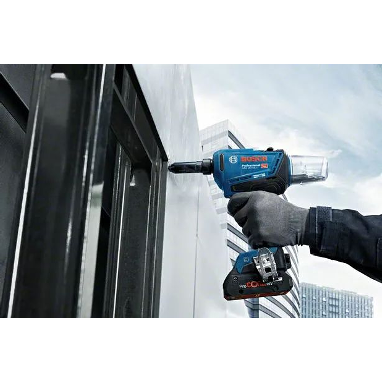 Rebitadora sem fio GRG 18V-16 C + 2x ProCORE18V 4.0Ah + Mala L-BOXX BOSCH 6
