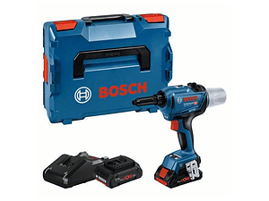 Rebitadora sem fio GRG 18V-16 C + 2x ProCORE18V 4.0Ah + Mala L-BOXX BOSCH