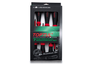 Jogo de 7 Chaves de Fenda e PH Isolados VDE TOPTUL