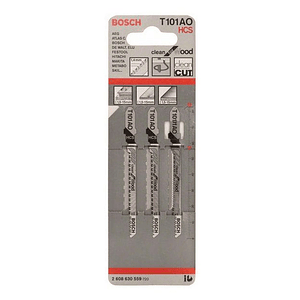 Lamina de Serra Vertical T 101 AO CLEAN FOR WOOD BOSCH (3 Unidades)