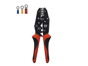 Alicate de Cravar terminais olhal isolados c/ roquete 0.5 - 6.0mm² T3682A CK TOOLS