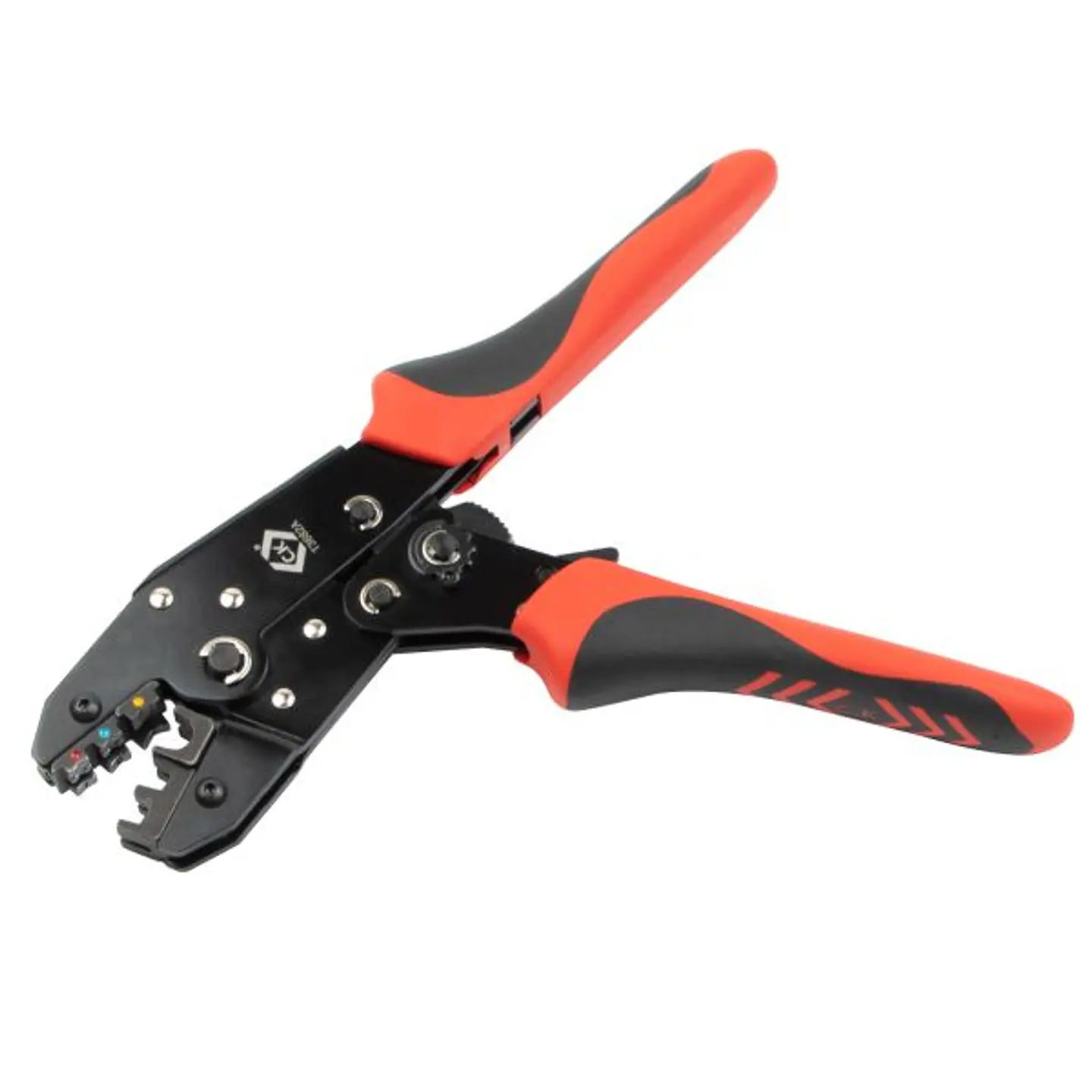 Alicate de Cravar terminais olhal isolados c/ roquete 0.5 - 6.0mm² T3682A CK TOOLS 4