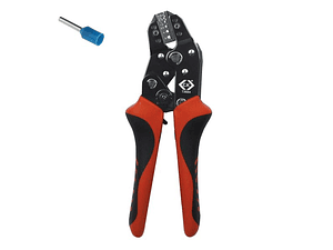 Alicate de Cravar terminais de ponteira c/ roquete 0.25 - 6.0mm² T3684 CK TOOLS