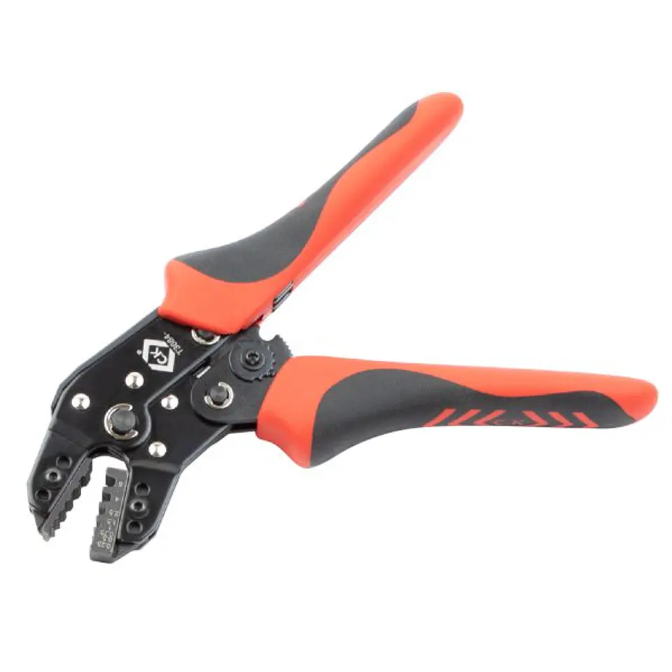 Alicate de Cravar terminais de ponteira c/ roquete 0.25 - 6.0mm² T3684 CK TOOLS 5