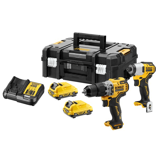 Kit XR12V Aparafusadora + Aparafusadora Impacto DCK2111L2T DEWALT 1