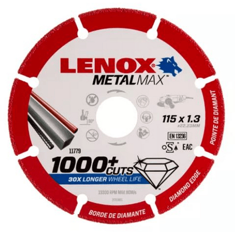 Disco de Diamante Corte Metal 115mm METALMAX™ TIPO 41 LENOX