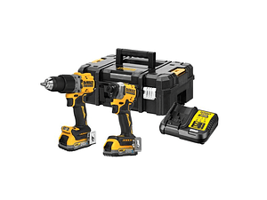 Kit 18V Powerstack Aparafusadora C/Perc + Aparafusadora Impacto DCK2050E2T DEWALT