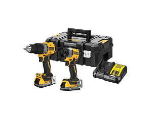 Kit 18V Powerstack Aparafusadora C/Perc + Aparafusadora Impacto DCK2050E2T DEWALT