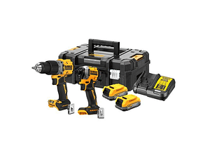 Kit 18V Powerstack Aparafusadora C/Perc + Aparafusadora Impacto DCK2050E2T DEWALT