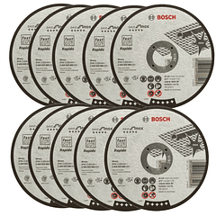 Disco de corte fino Best for Inox (direito) - Rapido: 125 x 0,8mm BOSCH (10 un.)