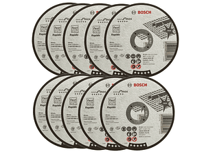 Disco de corte fino Best for Inox (direito) - Rapido: 125 x 0,8mm BOSCH (10 un.)