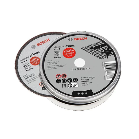 Disco de corte 125mm Standard for Inox BOSCH (10 Un.)