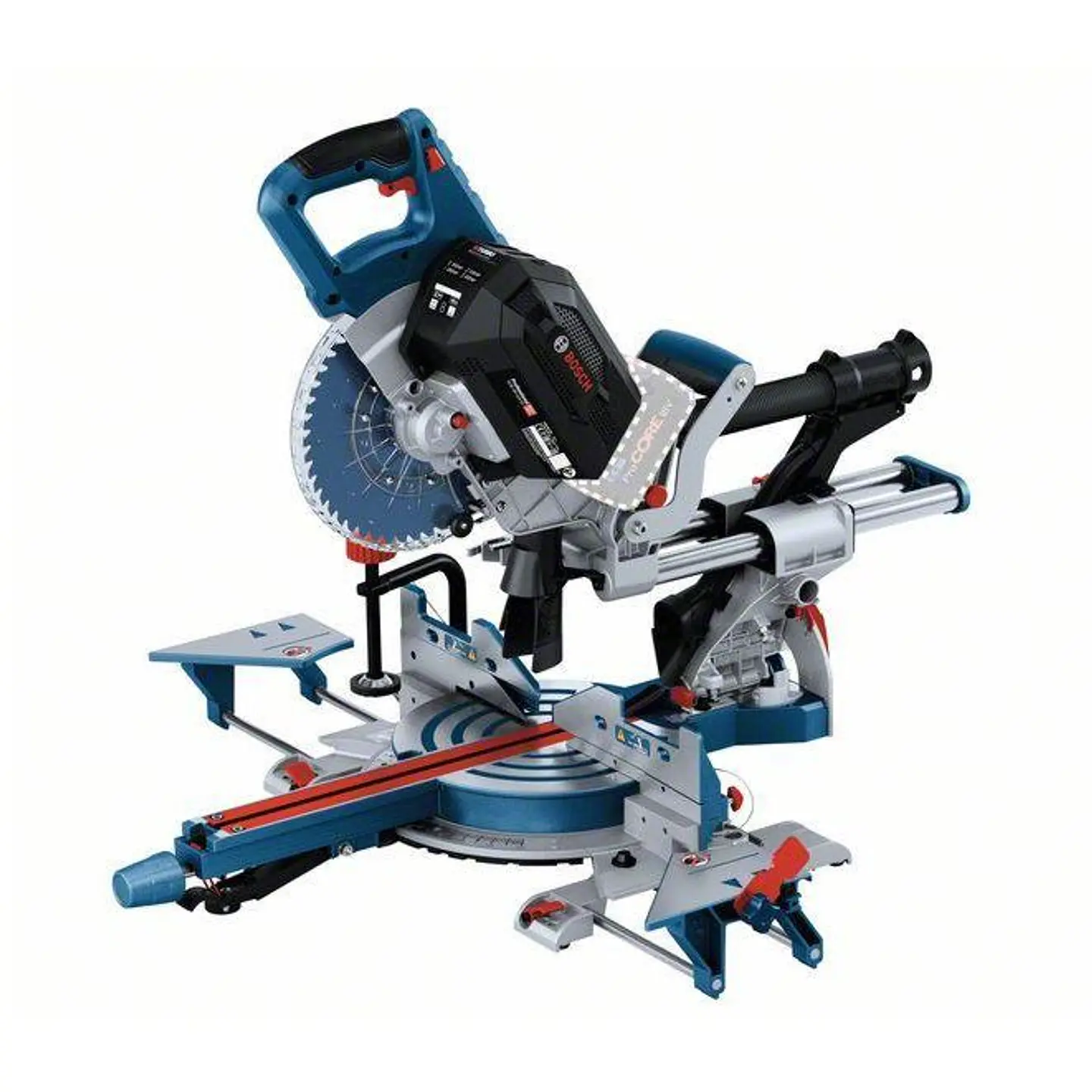 Serra de cortes transversais e de meia esquadria sem fio BITURBO GCM 18V-216 DC BOSCH 1