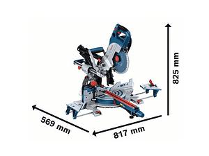 Serra de cortes transversais e de meia esquadria sem fio BITURBO GCM 18V-216 DC BOSCH